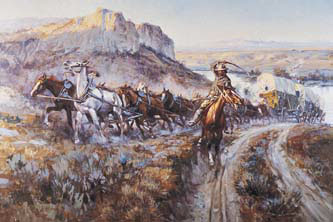 Art Print Jerkline by Charles M. Russell