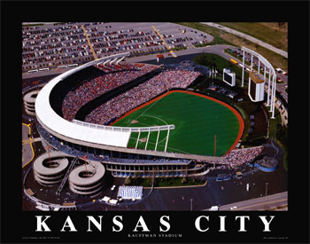 Kansas City Royals, Kauffman Stadium, Art Print