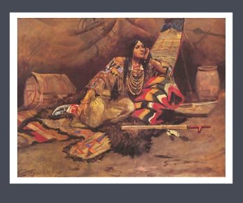 Art Print Keeoma by Charles M. Russell