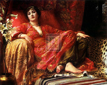 Leila 1892 by Sir Frank Dicksee, Art Print