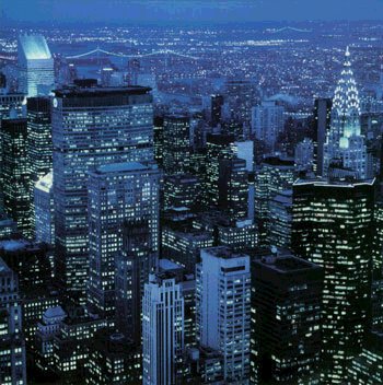 Cityscapes, New York City, Midtown at Night