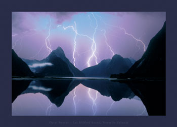 Milford Sound Lake by Daryl Benson, Art Print