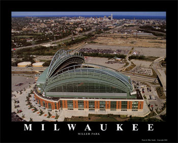 Milwaukee Brewers, Miller Park, Art Print