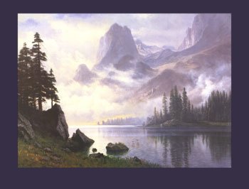 Mountain Out of The Mist by Albert Bierstadt, art print