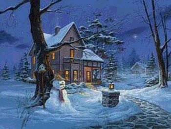 Once Upon a Winters Night by Michael Humphries, Art Print