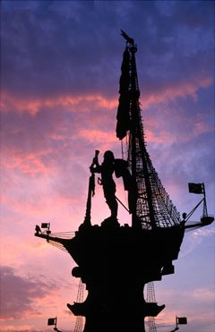 Peter the Great, Monument, Moscow, Russia, Art Print