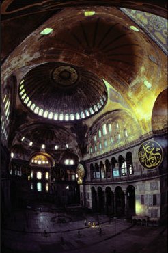 Interior of Hagia Sophia, Photography by James L. Stanfield
