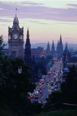Princes Street, Edinburgh, Scotland, Art Print