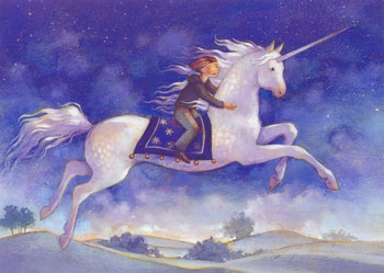 Riding the Unicorn - Art Print