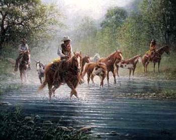 Rocky Creek Colts by Jack Terry, Art Print