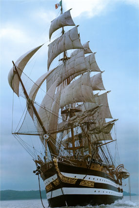 Sailing Ship, Art Print of Vintage Sailing Ships