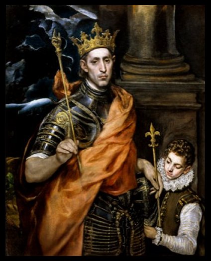 Saint Louis (Louis IX) King of France - by El Greco