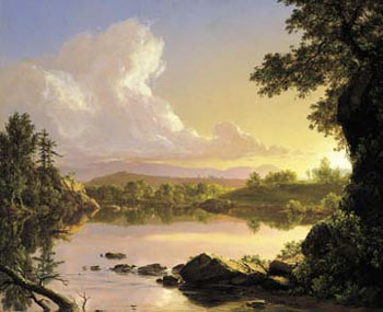 Scene on Catskill Creek by Frederic Edwin Church, art print