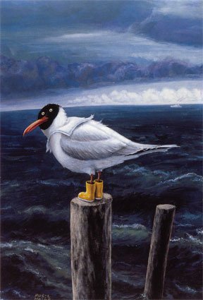 Seagull by Rudi Hurzlmeier, Art Print