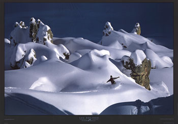 Skiing - Les Dolines, art print