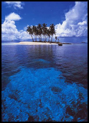 Small Island, Truk, Micronesia, Poster