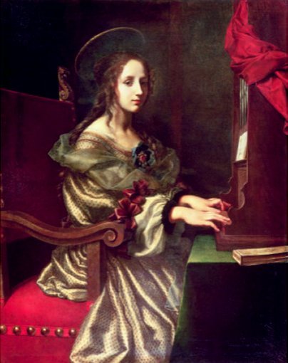 St. Cecilia (Patron of Musicians) - by Carlo Dolci