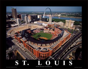 Busch Stadium, St. Louis Cardinals, Art Print