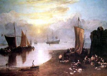 Art Print Sun Rising Through the Vapor by J.M.W. Turner