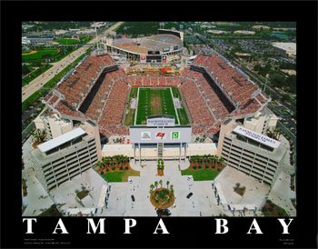Tampa Bay Buccaneers - Raymond James Stadium, Tampa Bay, Art Print