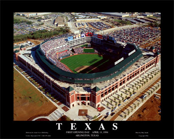Texas Rangers Ballpark Art Print