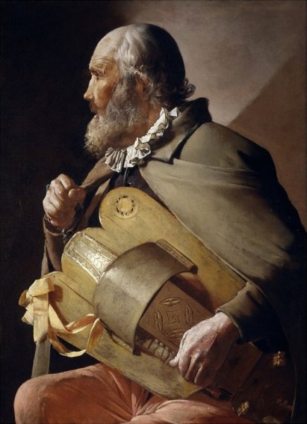 Blind Hurdy-Gurdy Player, 1630-1632 by Georges de La Tour