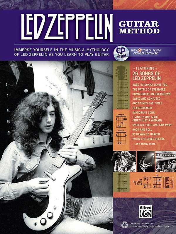 Alfred Led Zeppelin Guitar Method Book/Cd