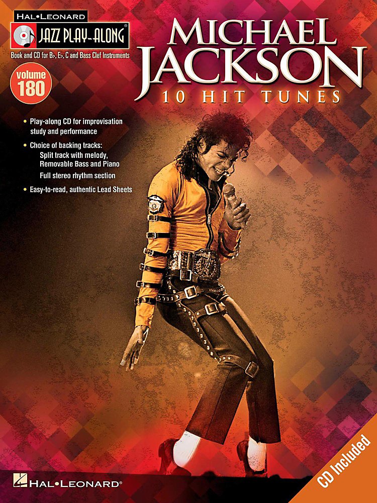 Hal Leonard Michael Jackson - Jazz Play-Along Volume 180 Book/Cd